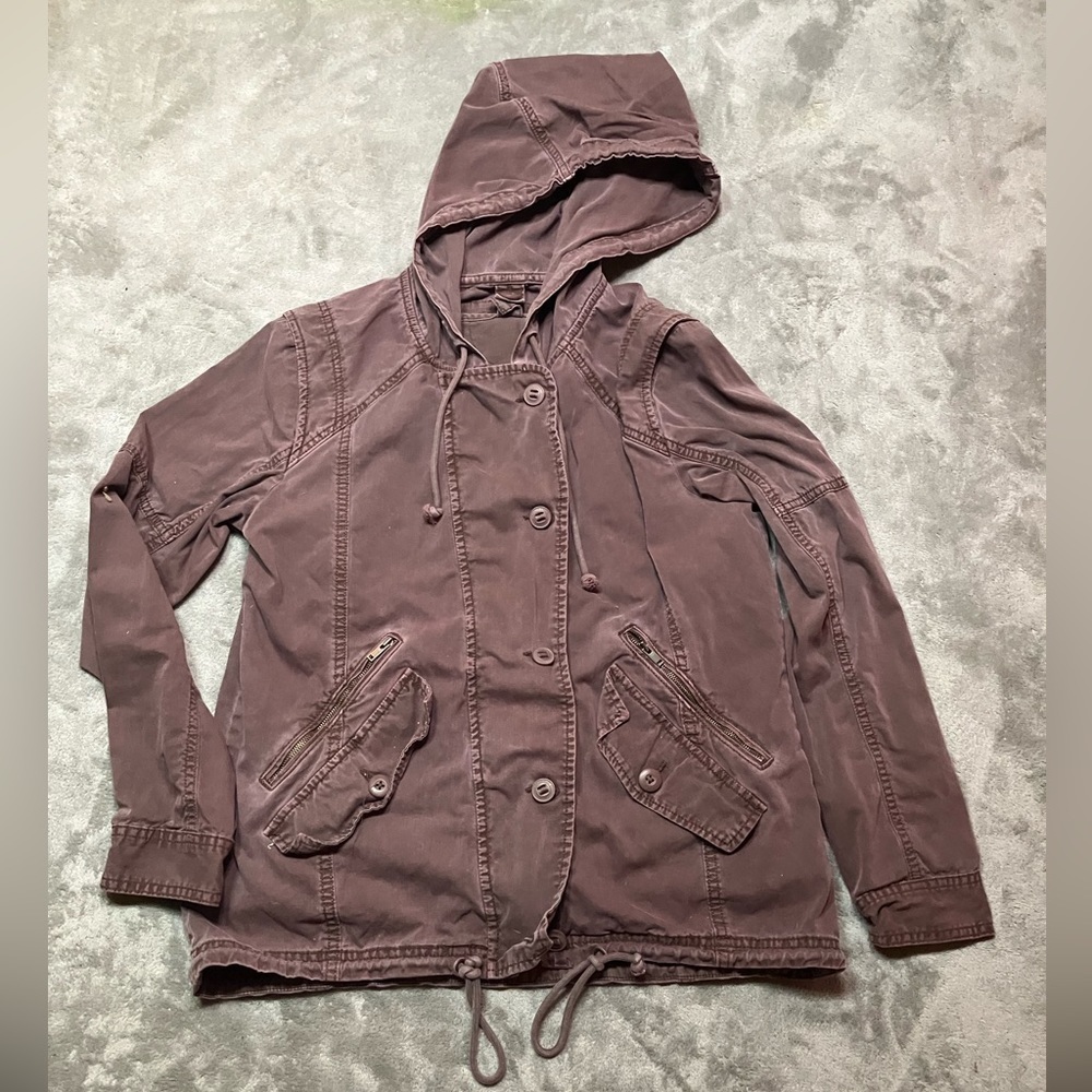 American Eagle Vintage  Canvas Jacket W/ Zip out vest Women’s Size Small